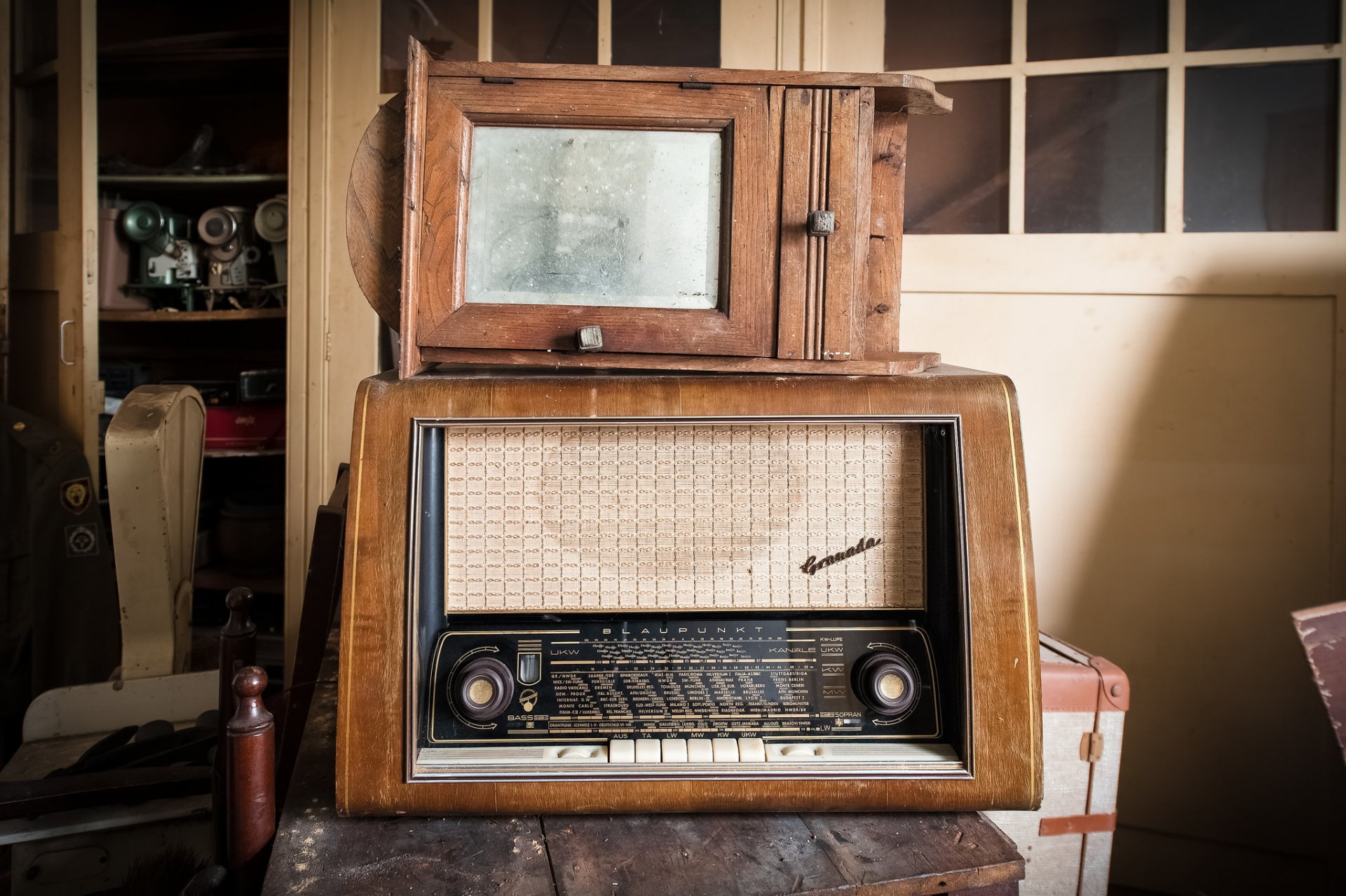 radio récepteur fond