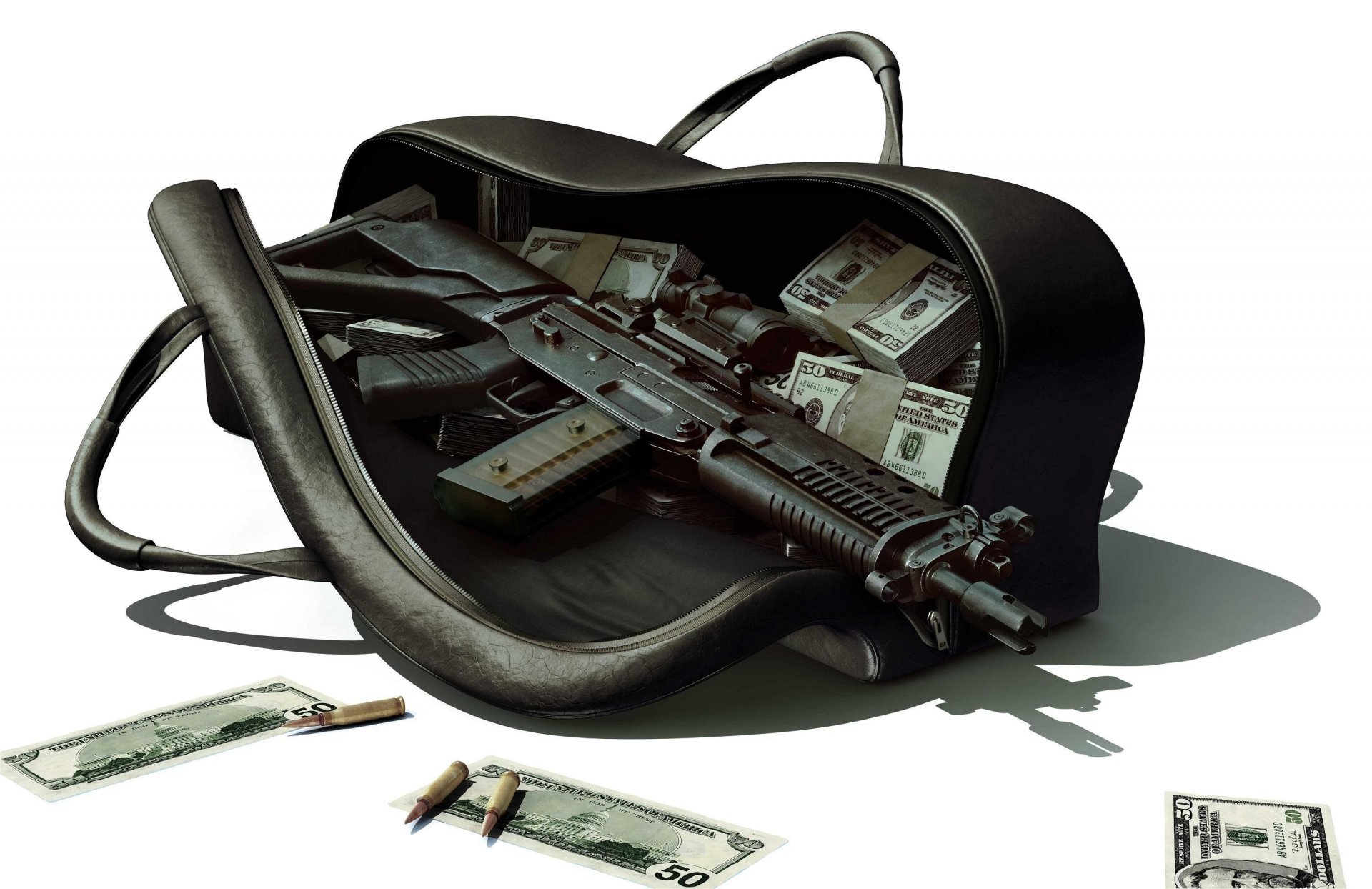 distributeur automatique sac argent