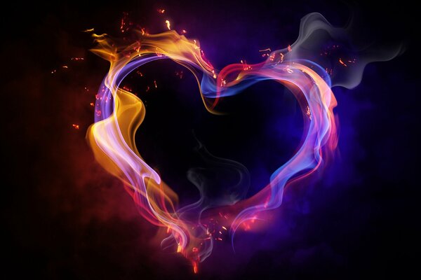 Coeur chaud, feu dans l amour reconnaissances