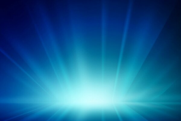 Éclat lumineux avec des rayons sur fond bleu
