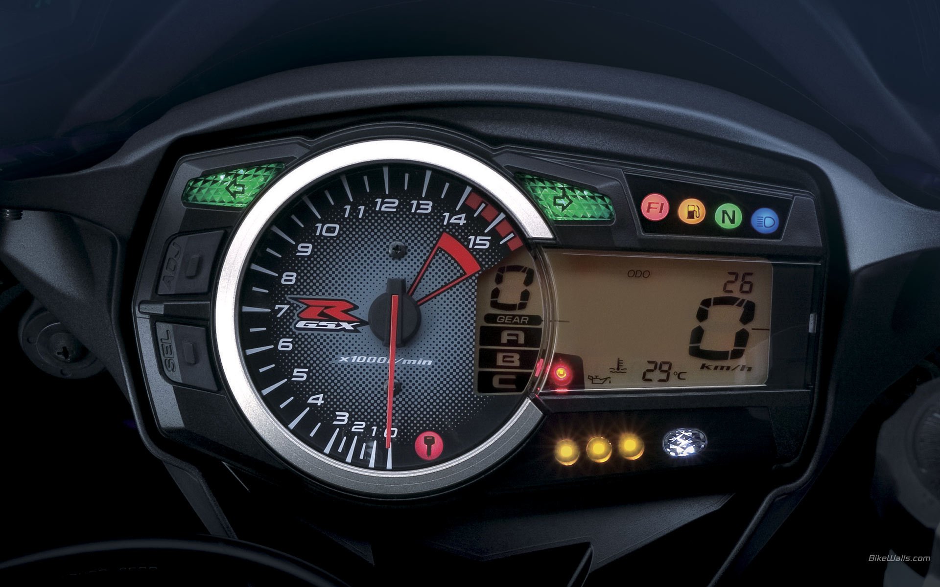 uzuki gsx-r 1000 k9 suzuki jixer moto sportbike moto instruments affichage symboles macro motobike dirt bike mototransport