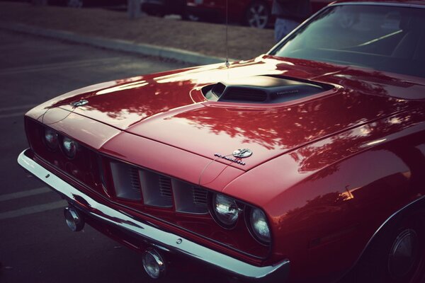 Capot de voiture Vintage Hemi Cuda