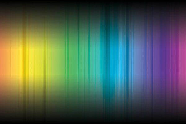 Spectre de différentes couleurs sur fond noir