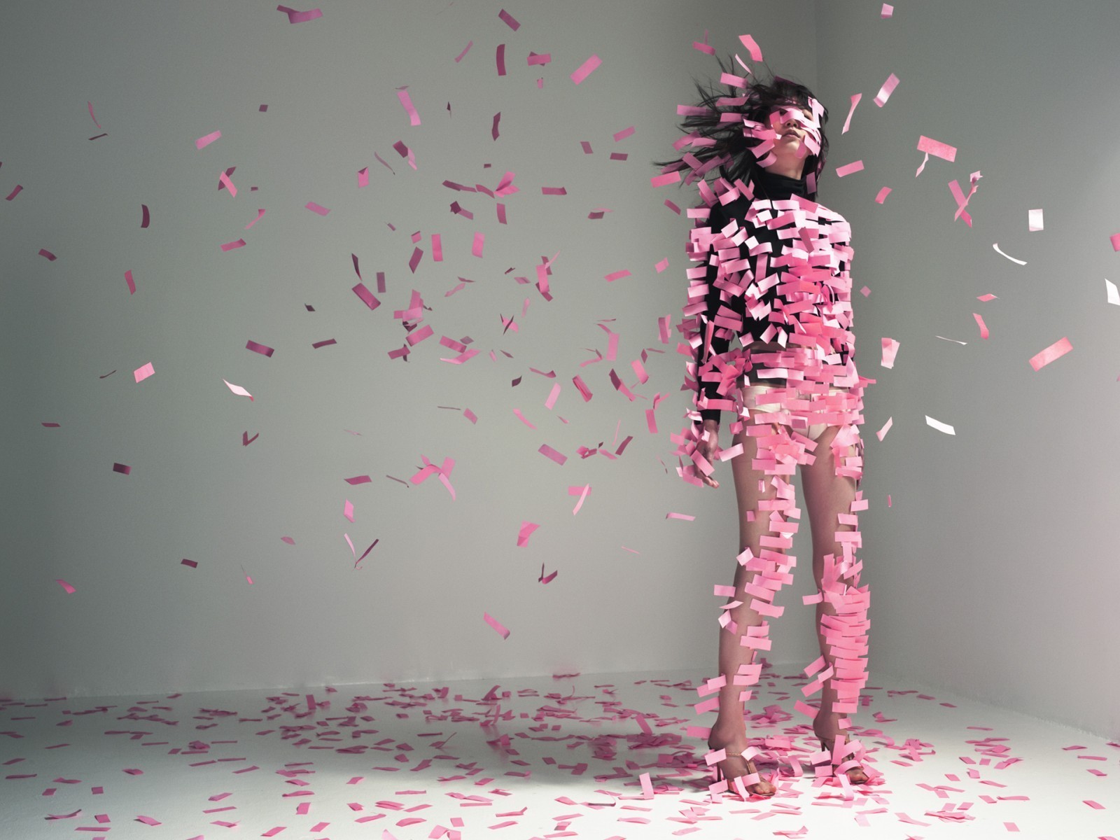rose papier