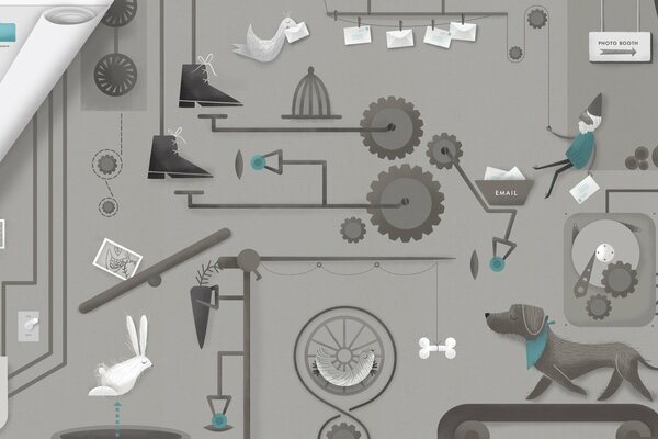 Image humoristique du travail de l ordinateur