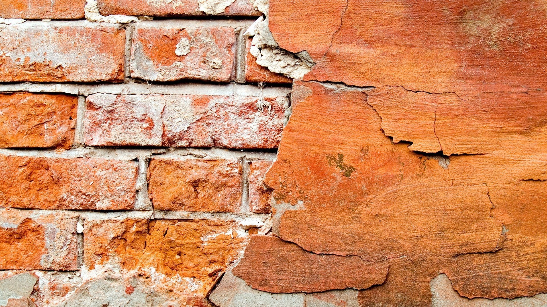 plâtre mur de briques fissures texture