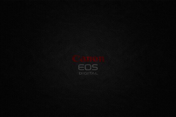 Fond d écran sombre avec logo Canon