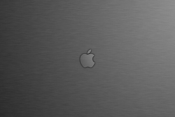 Logo Apple apple sur fond argenté