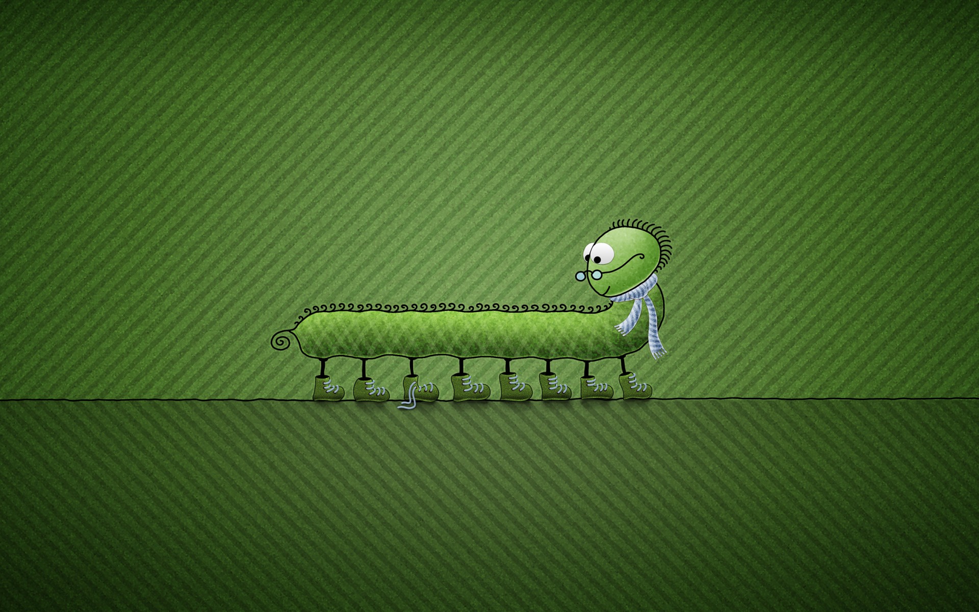 mille-pattes dentelle vert