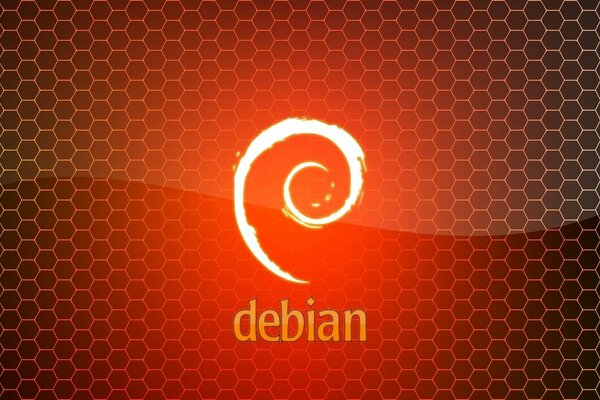 Logo orange linux debian