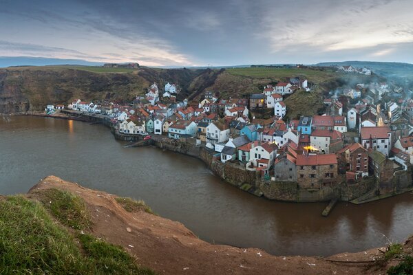 Hiver dans le Yorkshire du Nord de l Angleterre
