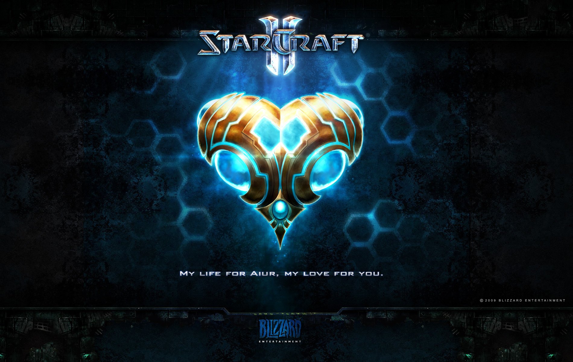 tarcraft 2 bleu signe coeur