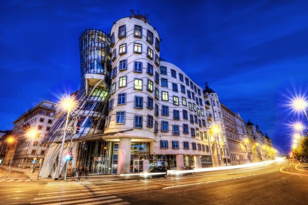 Belle photo de Prague nocturne