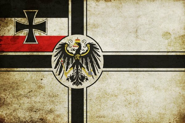 Ancien drapeau de la marine impériale allemande