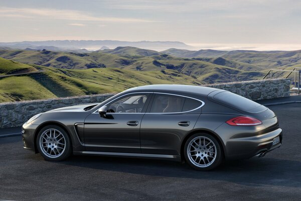 Voiture Porsche Panamera noir couleur