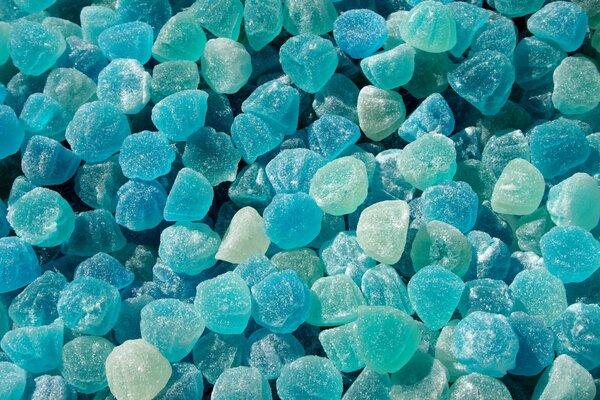 Beaucoup de marmelade bleue et bleue