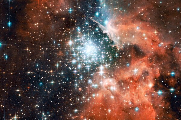 Naissance d étoiles dans la galaxie