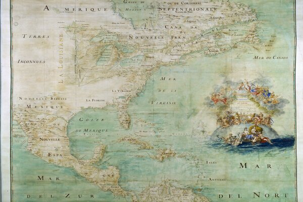 Carte antique de l Amérique du Nord