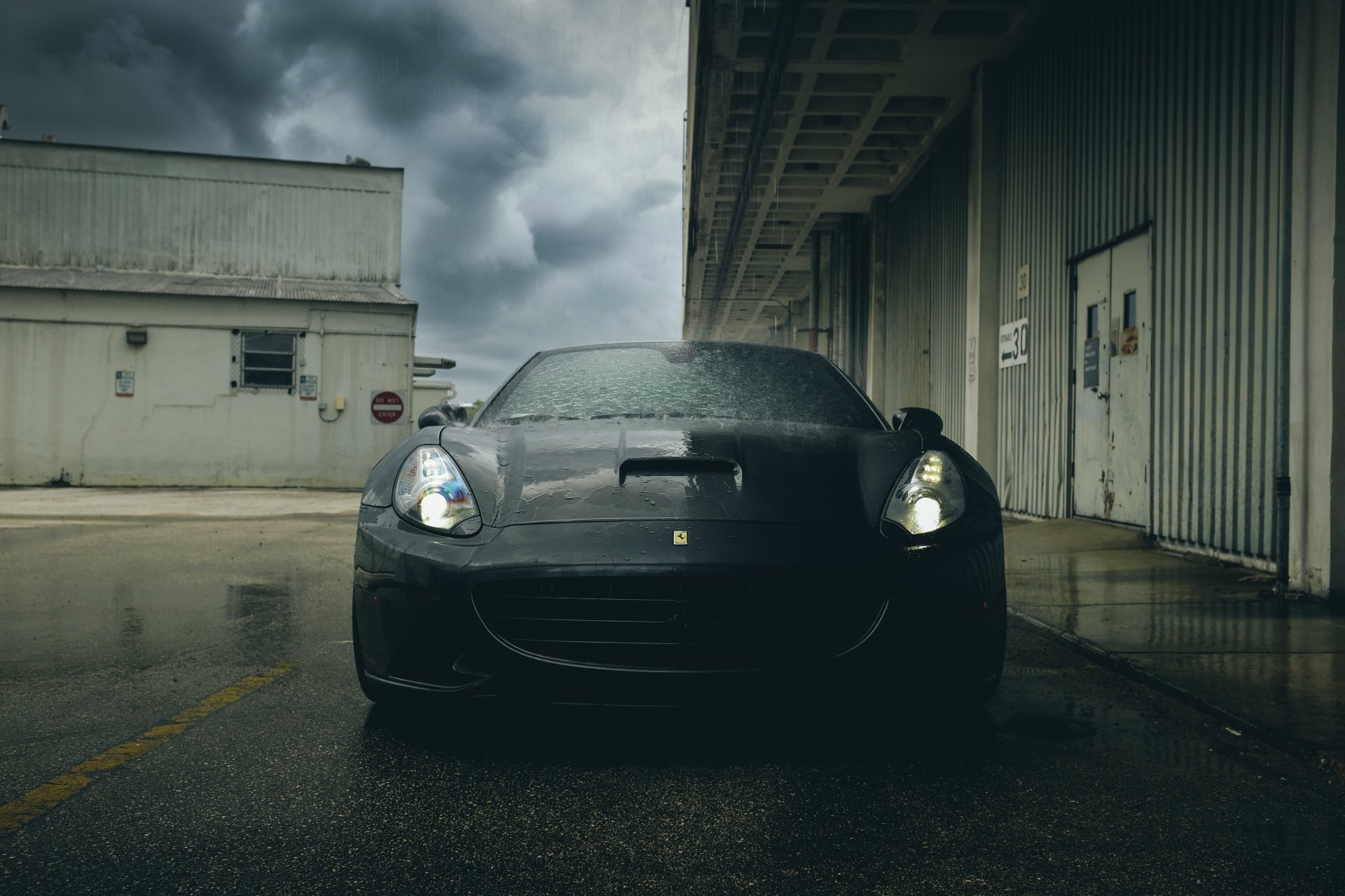 ferrari californie supercar noir