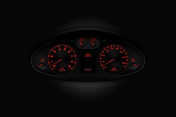 Laissez tomber la flèche rouge du compteur de vitesse