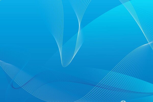 Arc abstrait sur fond bleu