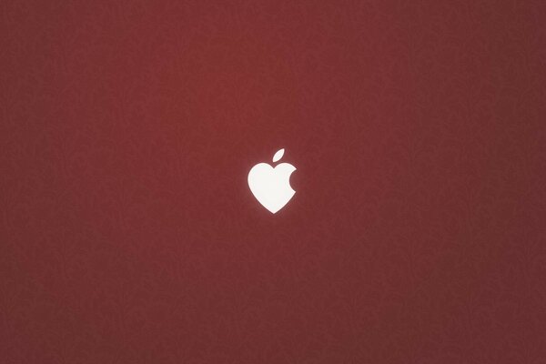 Coeur de pomme et amour pour Apple