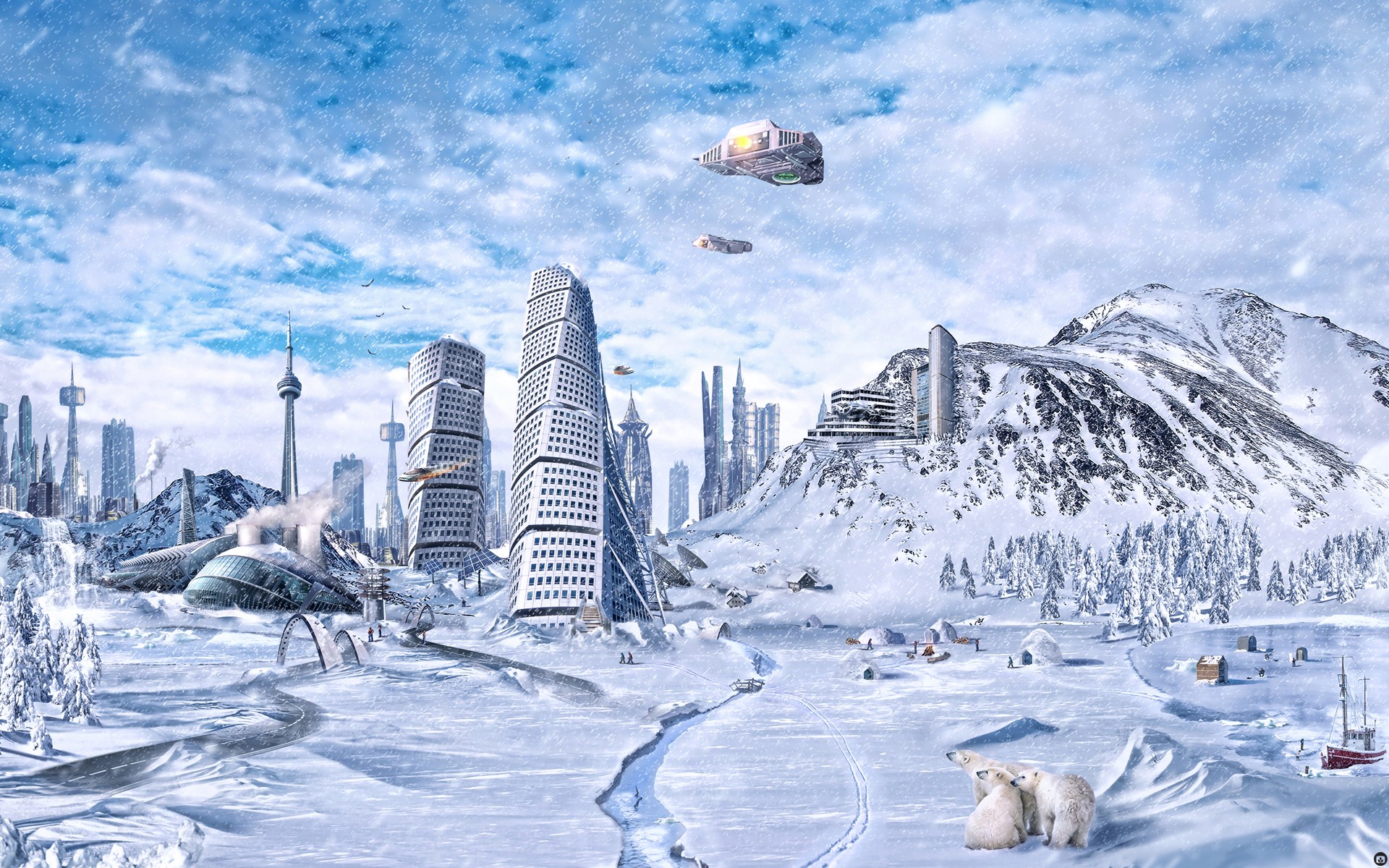 la fin du monde glace ville