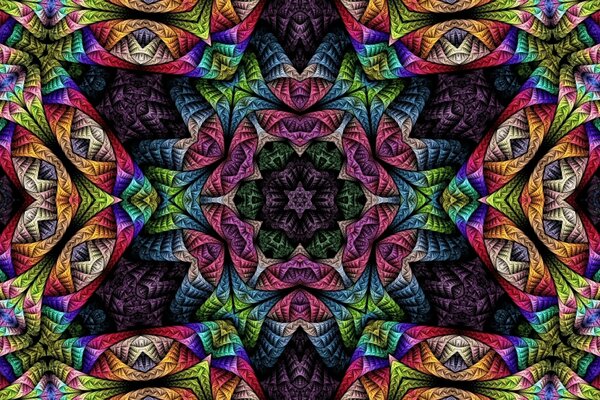 Kaléidoscope. Mandala vision intérieure
