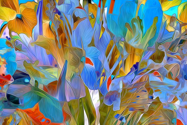 Rendu de la nature des pétales de fleurs