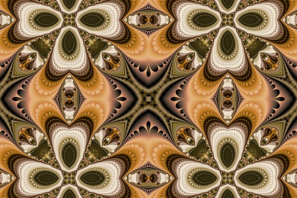 Motif symétrique de nuances brunes