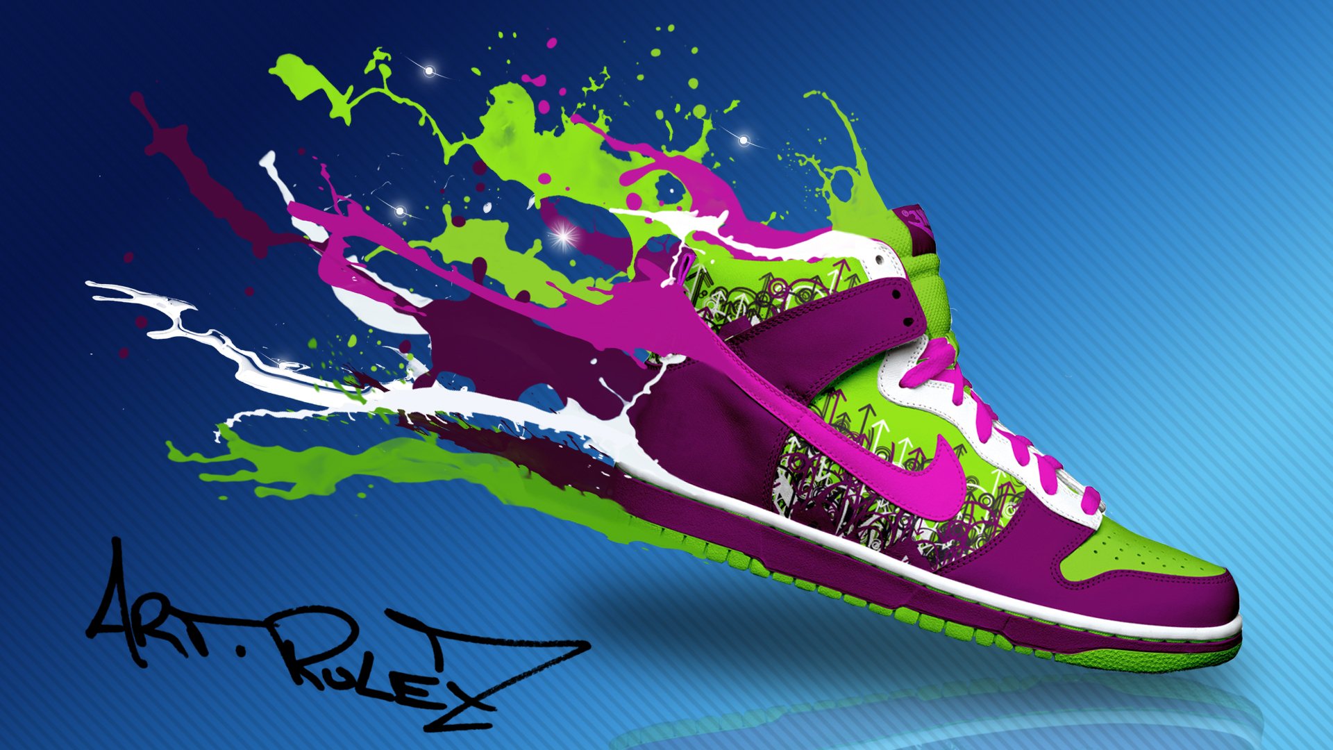 photoshop nike bottes