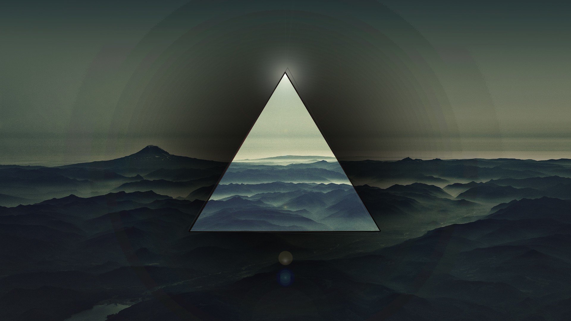 triangle montagnes fond