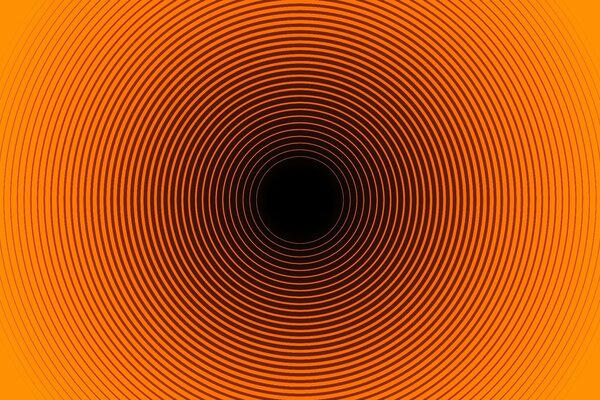 Cercles rouges. Abstraction, illusion