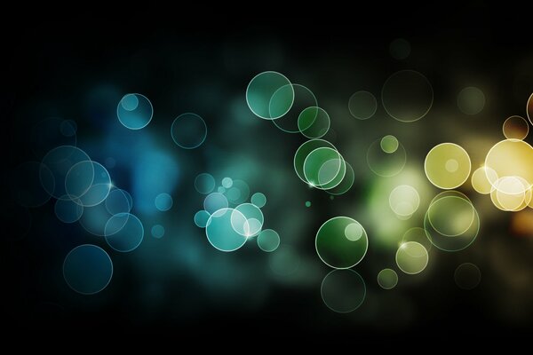 Bokeh ressemble à des gouttes de pluie