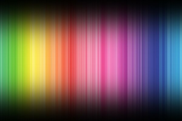 Spectre de couleurs par bandes verticales