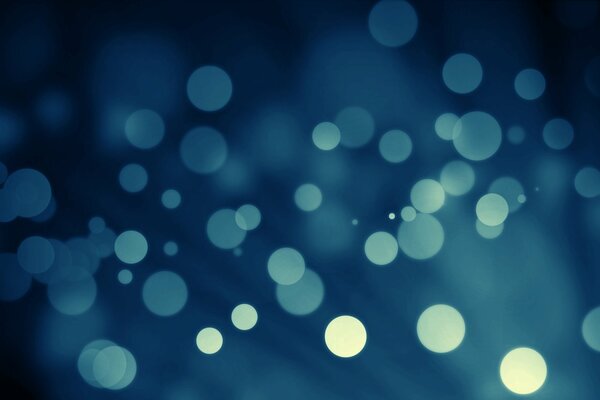 Bokeh bleu sur fond bleu