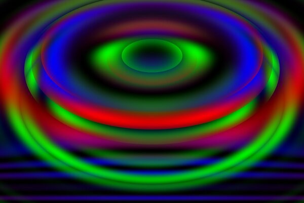 Cercles multicolores et fond lumineux