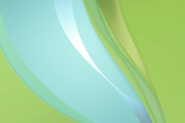 Dessin abstrait vert-bleu de lignes