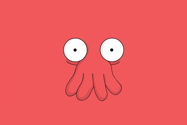 Monstre aux yeux bombés et tentacules au lieu du nez