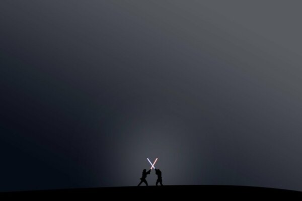 Tournage d un combat nocturne à l épée