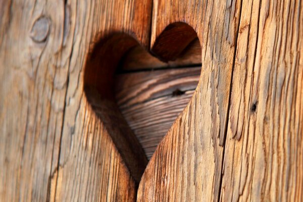 Photo d architecture en bois avec coeur