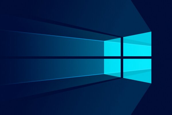 Logo Microsoft sur fond bleu