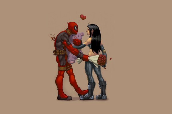 Deadpool et son romatnik montré dans Arte