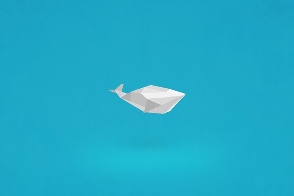 De papier, les élèves de première année ont fait de la baleine
