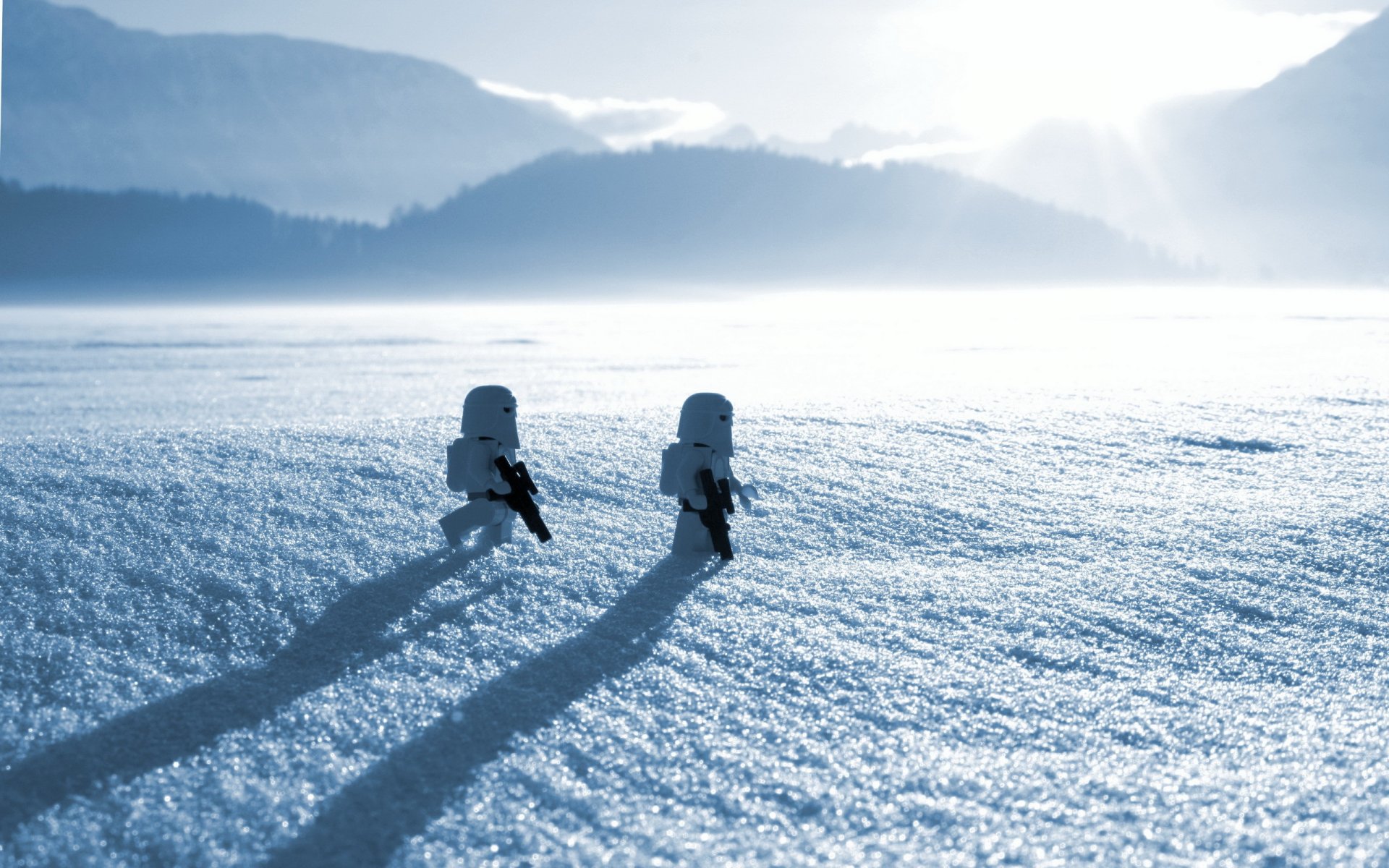 lego star wars de la neige de la macro