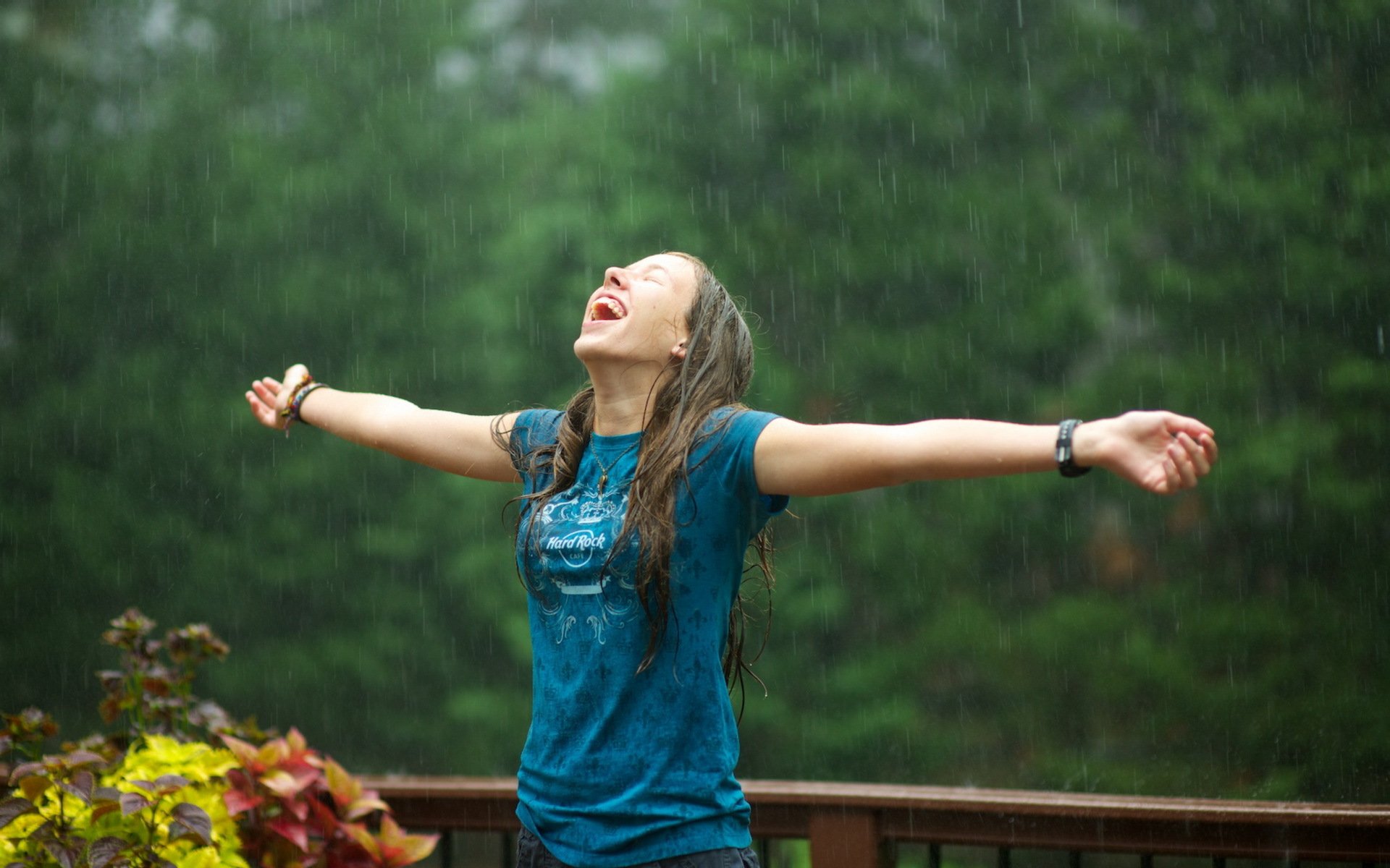 fille pluie humeur