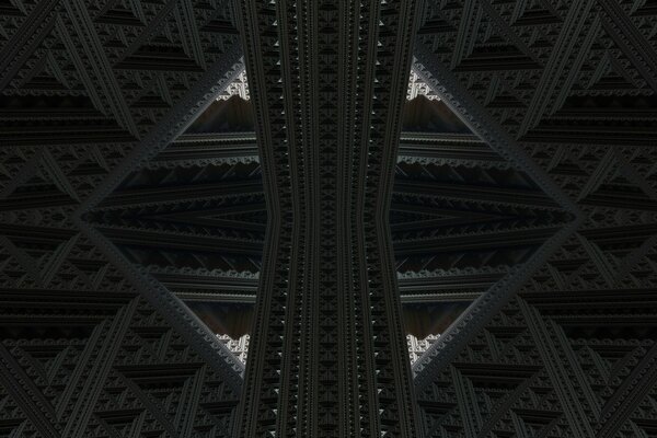 De nombreuses symétries dans une image