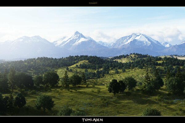 Тумладен. La beauté naturelle des montagnes et des forêts