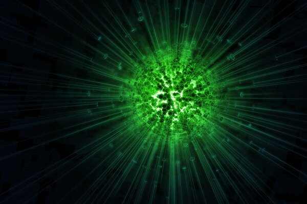 Sinistre vert boule d énergie