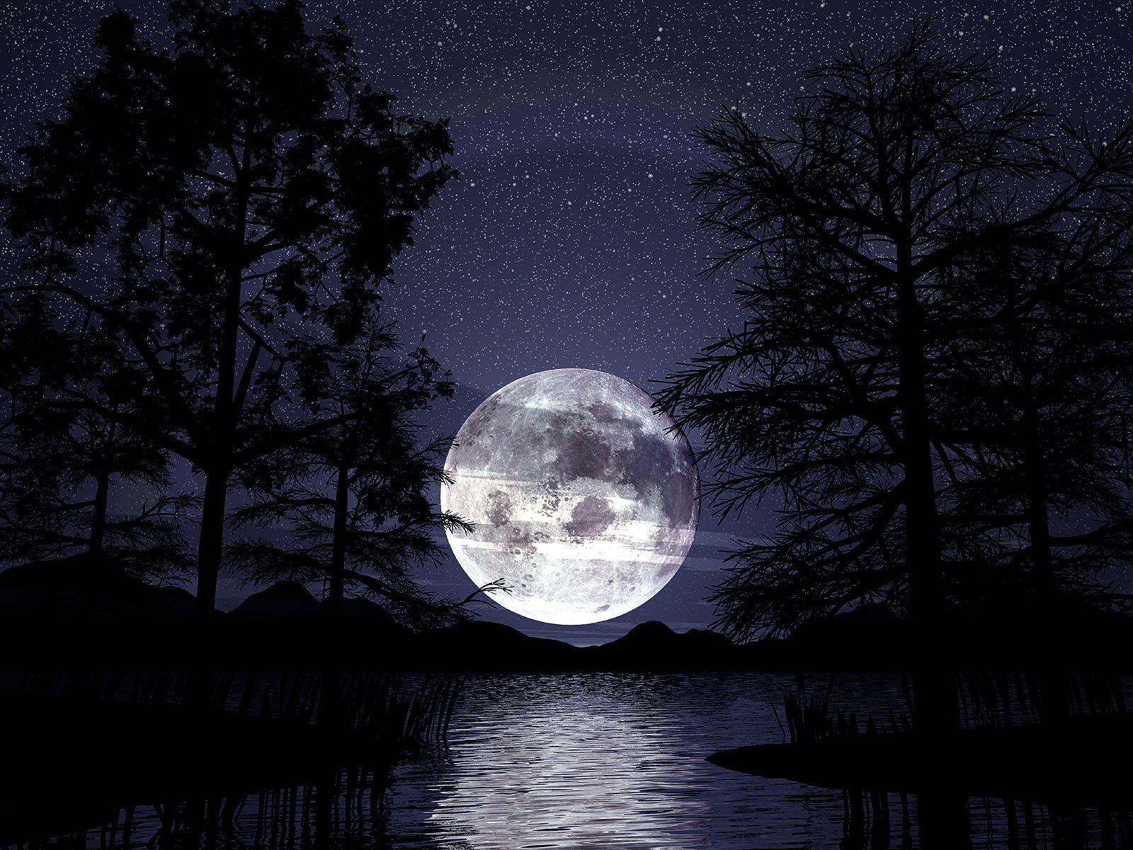 la lune la nuit